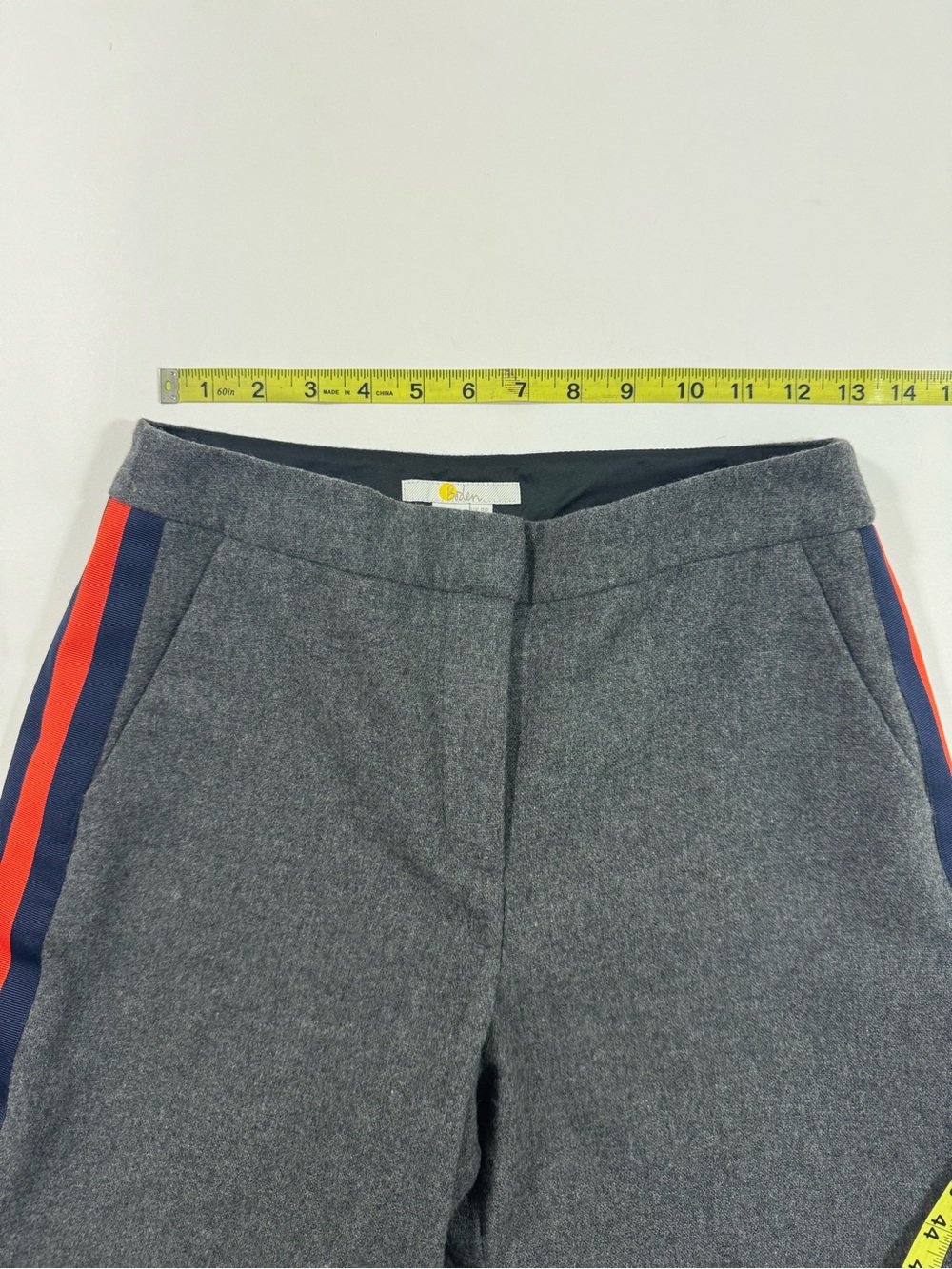 Boden Sherborne Side Stripe Pants Charcoal Grey - Picture 6 of 10